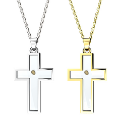 Mustard Seed Cross Necklace