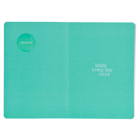 Never Give Up Orange Blossoms Flexcover Journal With Elastic Closure