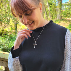 Pearl Cross Necklace