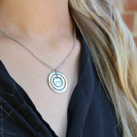Trinity Ring Necklace