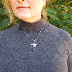 Praying Hands Cross Necklace