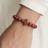 Image of Stone Cross Bracelet - Brown