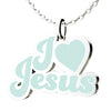 I Love Jesus Enamel Necklace