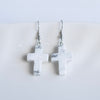Stone Cross Earrings