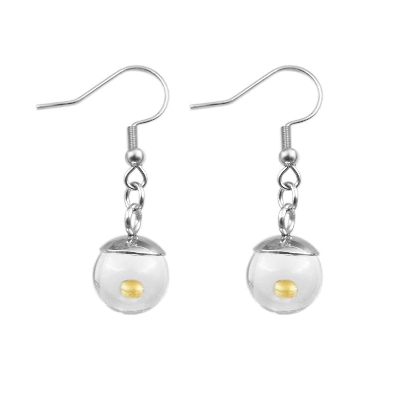 Mustard Seed Ball Earrings
