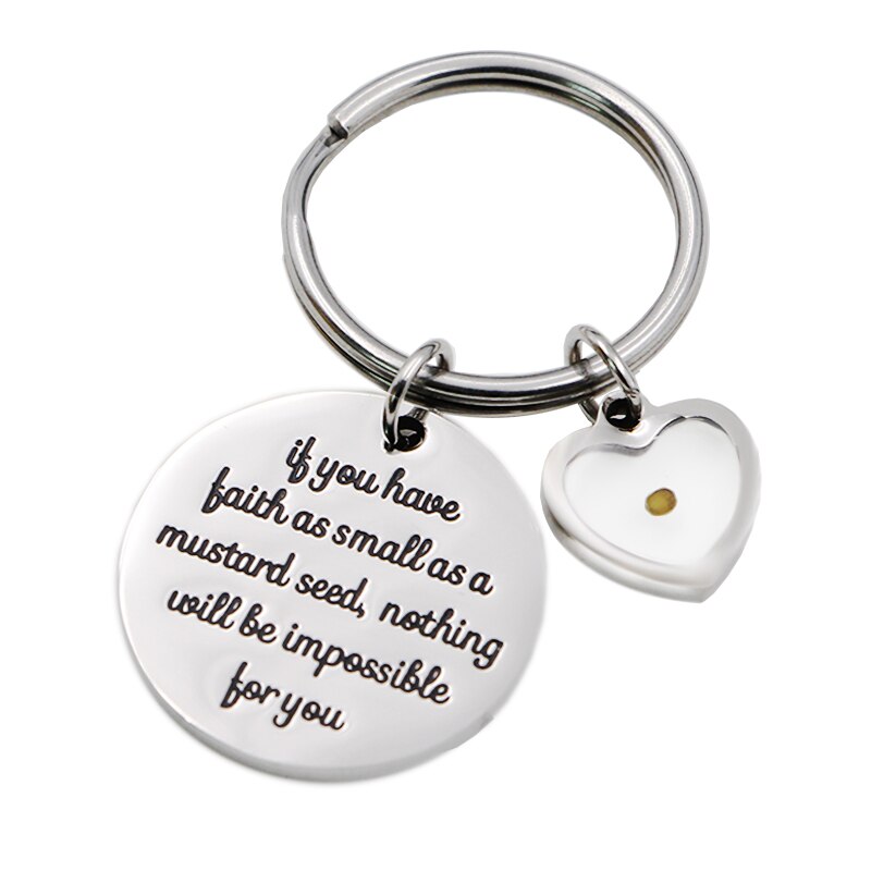 Mustard Seed (Heart) Key Chain